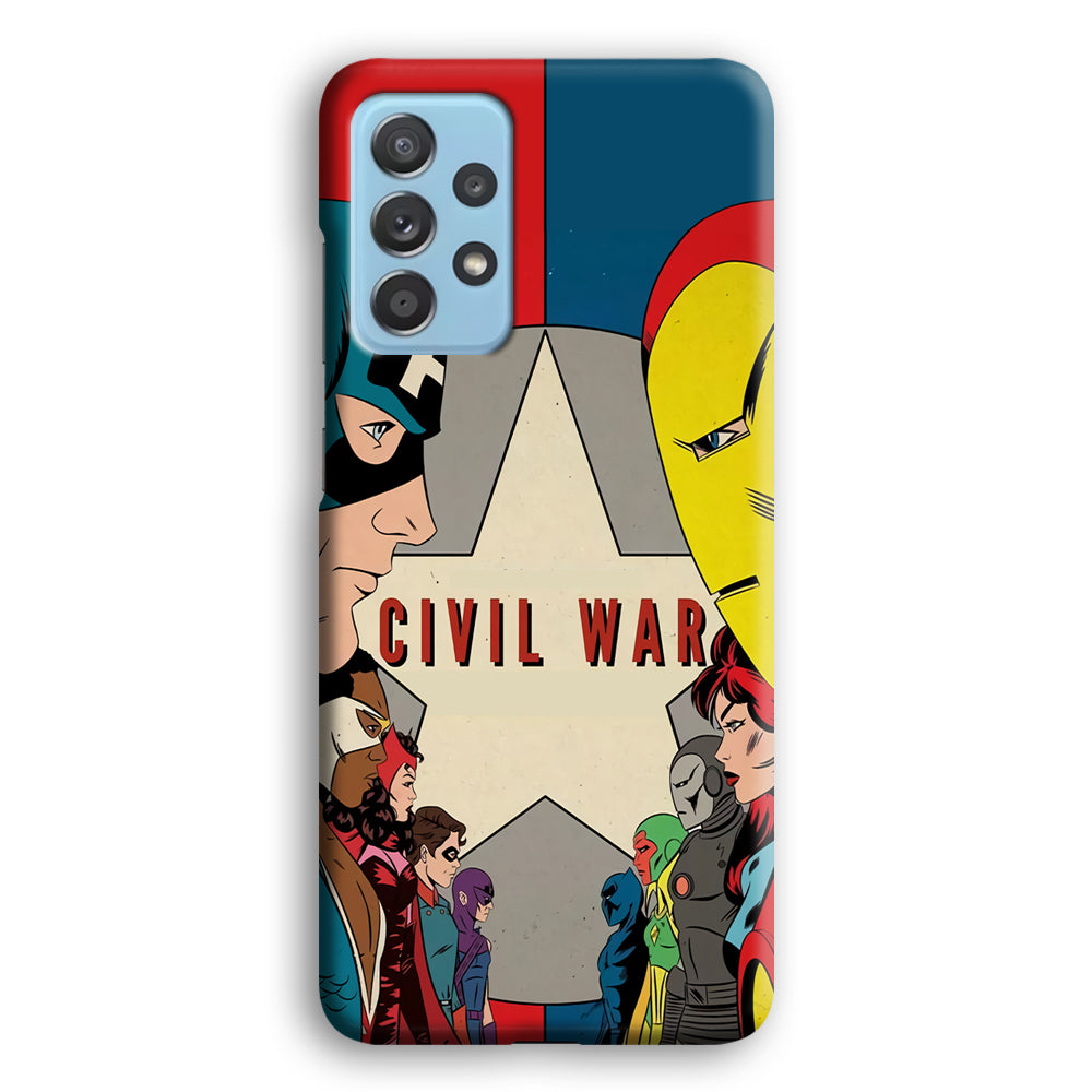 Avengers Civil War Comic Samsung Galaxy A52 Case