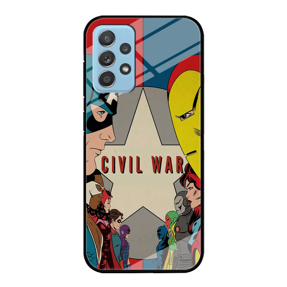 Avengers Civil War Comic Samsung Galaxy A52 Case