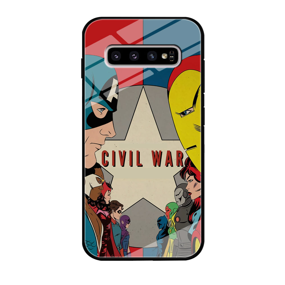 Avengers Civil War Comic Samsung Galaxy S10 Case