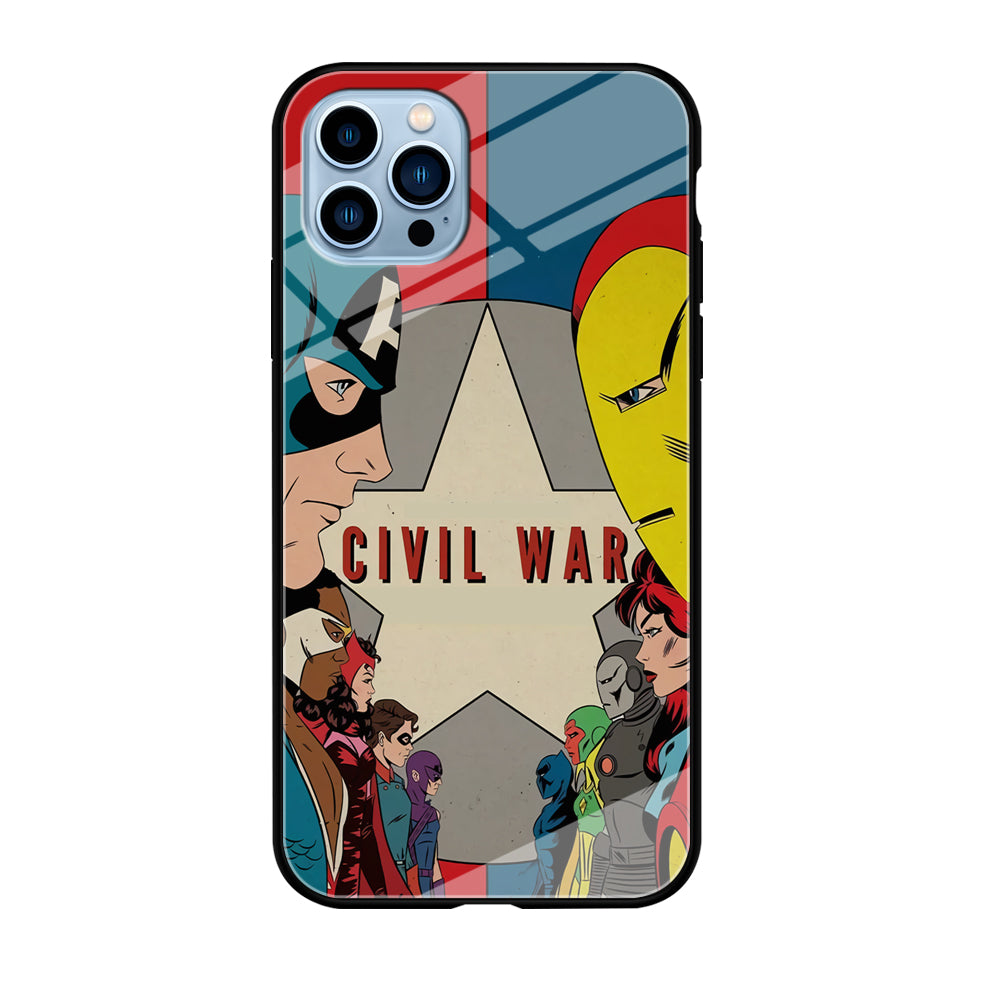 Avengers Civil War Comic iPhone 12 Pro Case