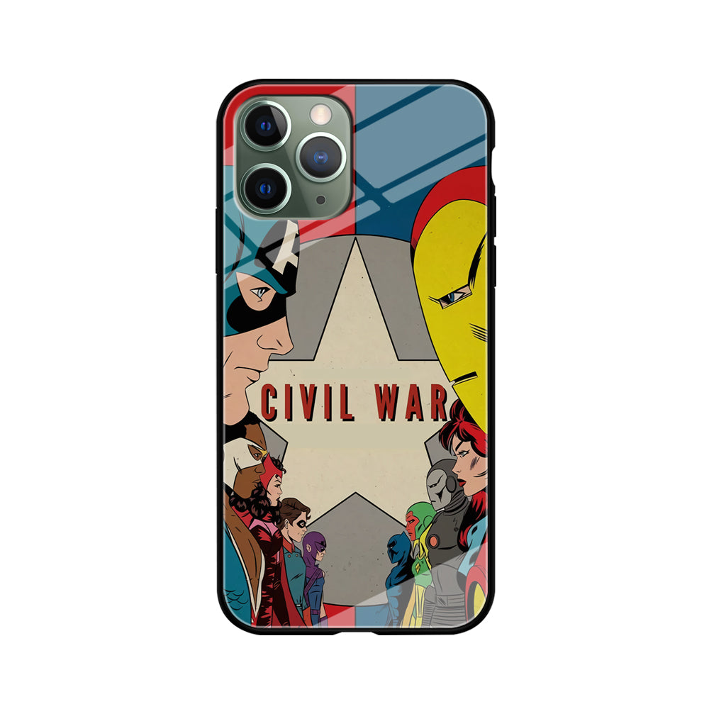 Avengers Civil War Comic iPhone 11 Pro Case