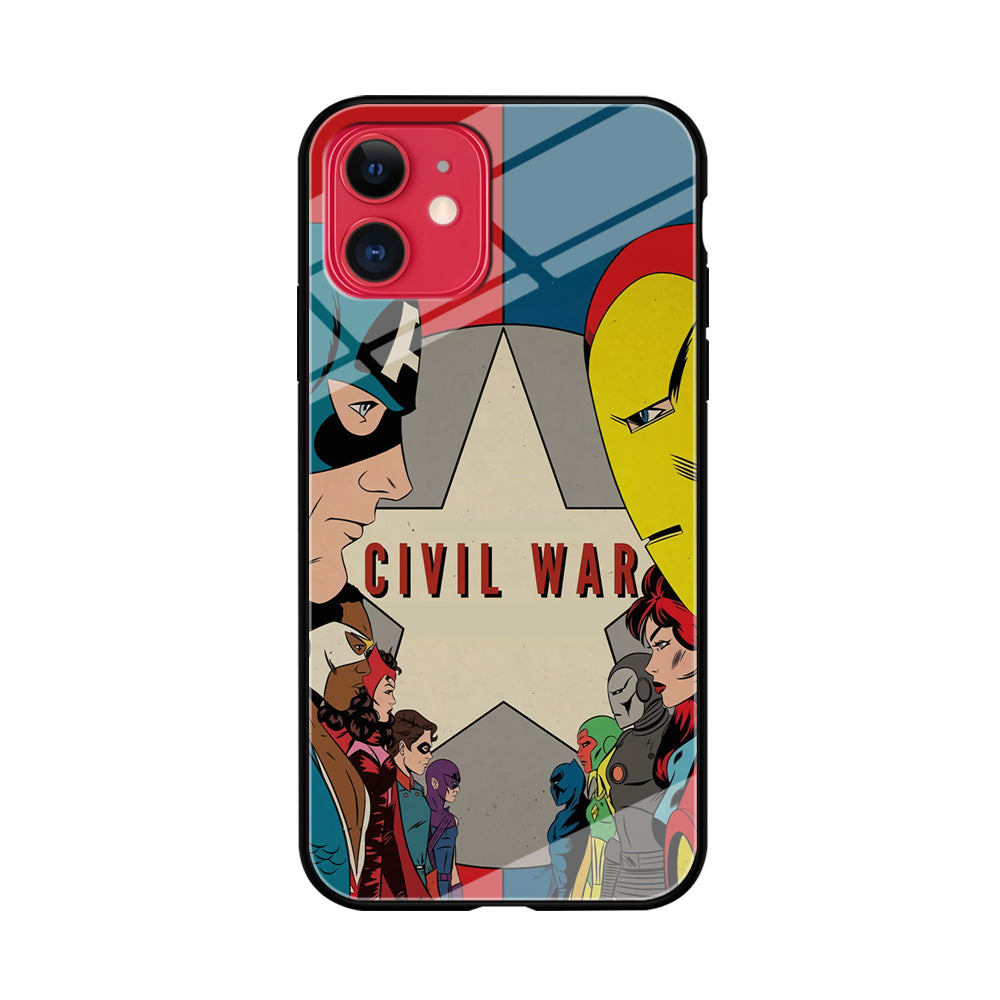 Avengers Civil War Comic iPhone 11 Case