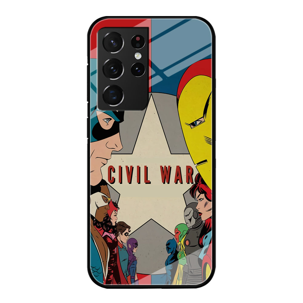 Avengers Civil War Comic Samsung Galaxy S21 Ultra Case