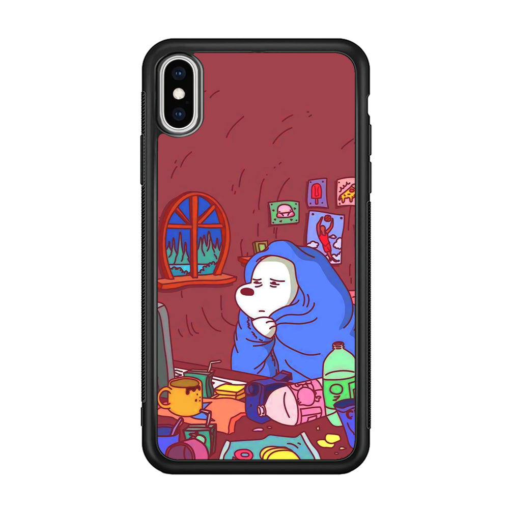 Bare Bear Ice Wacth Film iPhone X Case