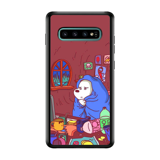 Bare Bear Ice Wacth Film Samsung Galaxy S10 Case