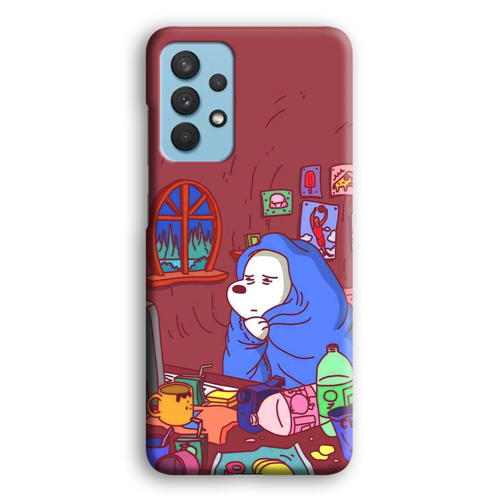 Bare Bear Ice Wacth Film Samsung Galaxy A32 Case