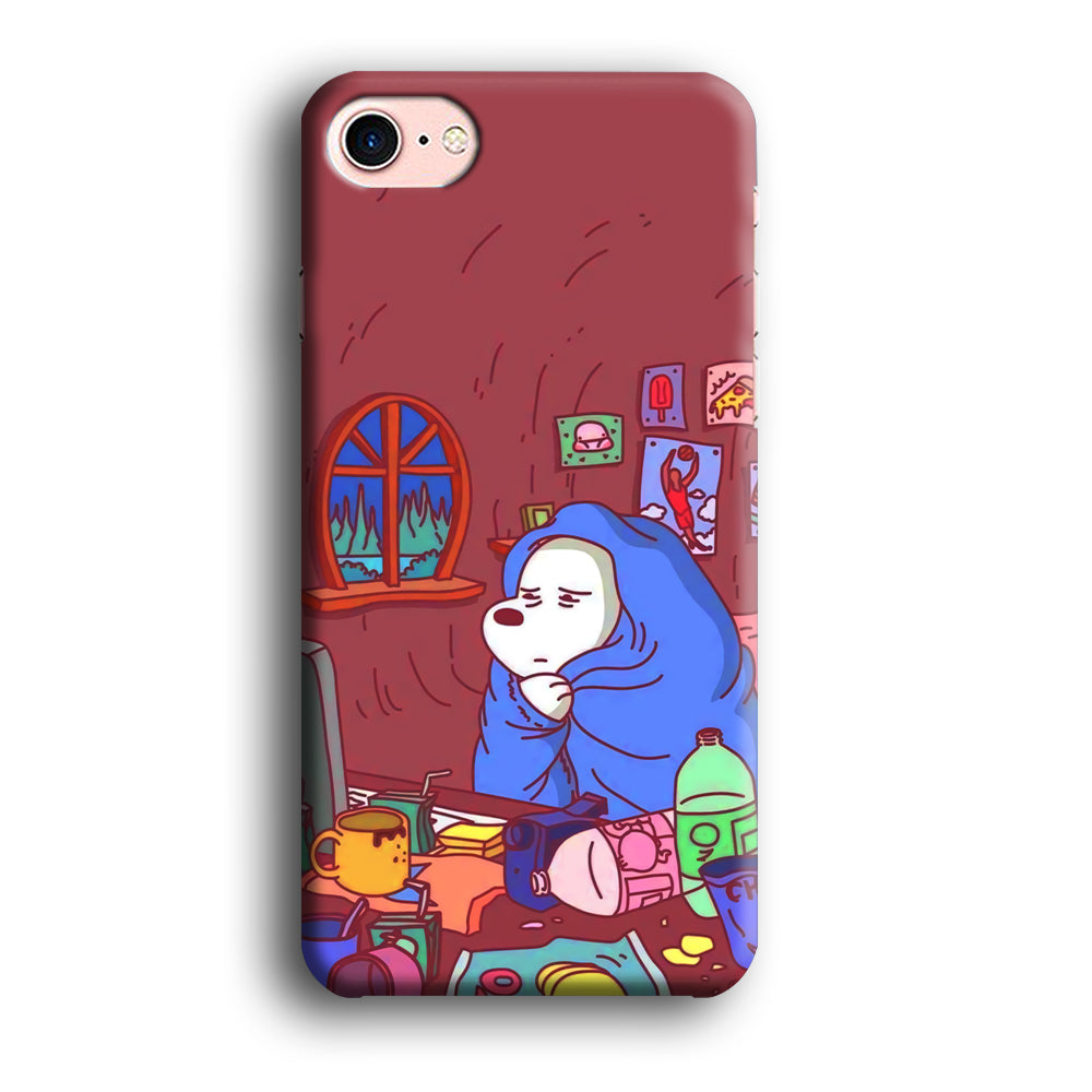 Bare Bear Ice Wacth Film iPhone 8 Case