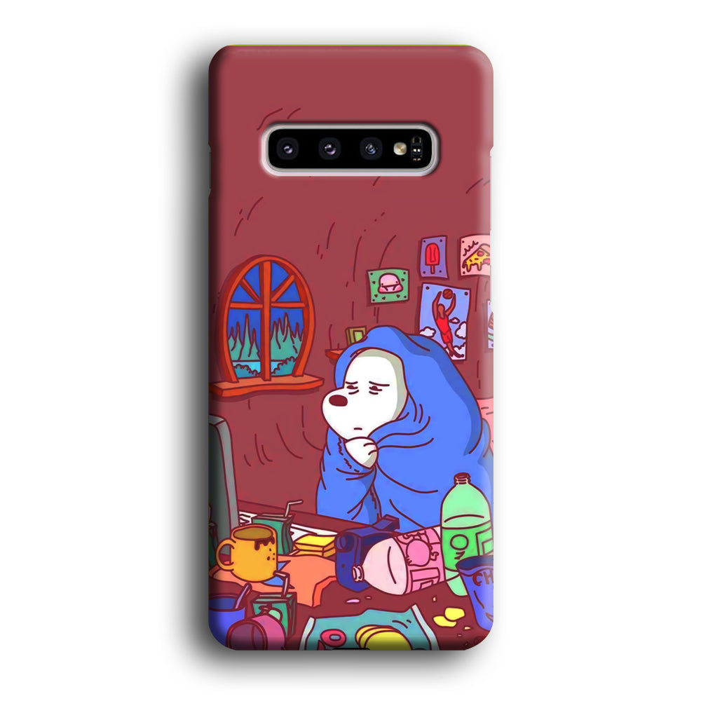 Bare Bear Ice Wacth Film Samsung Galaxy S10 Case