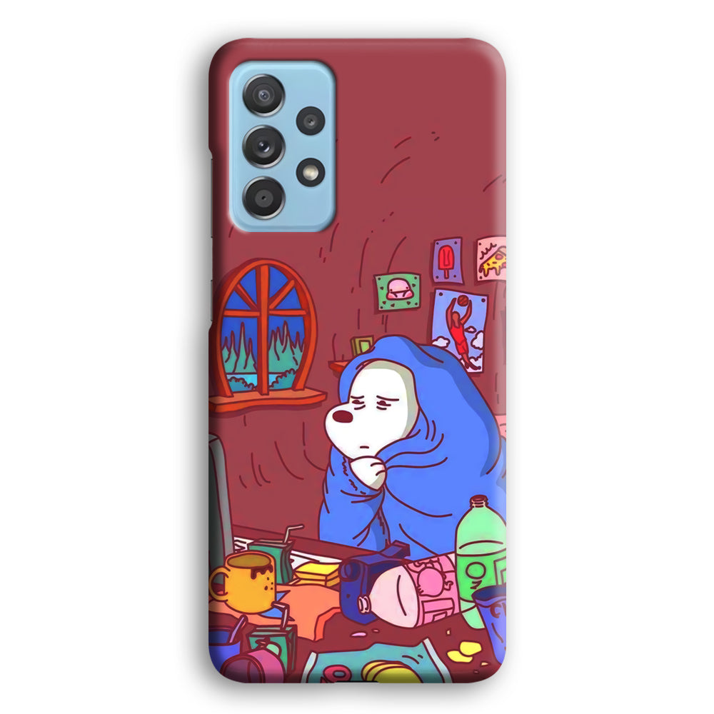 Bare Bear Ice Wacth Film Samsung Galaxy A52 Case