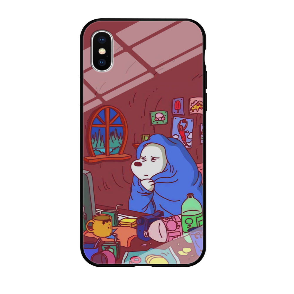 Bare Bear Ice Wacth Film iPhone XS Case