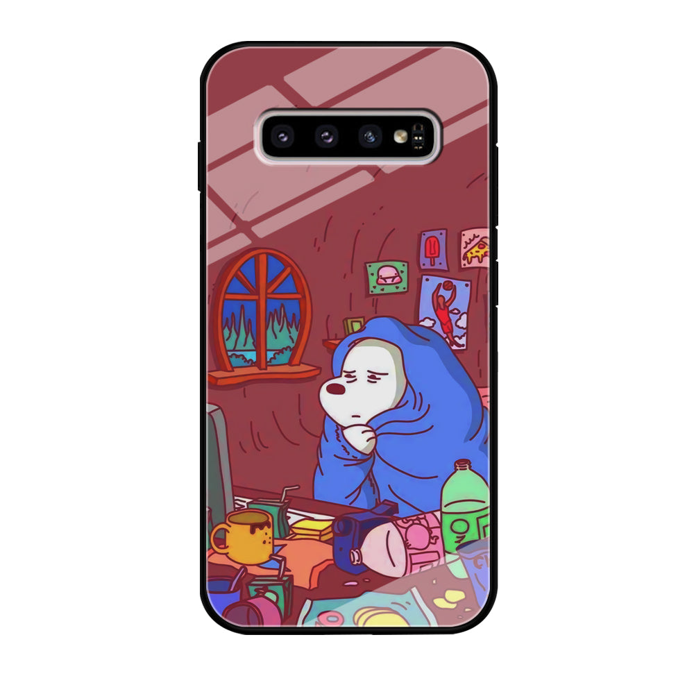 Bare Bear Ice Wacth Film Samsung Galaxy S10 Case