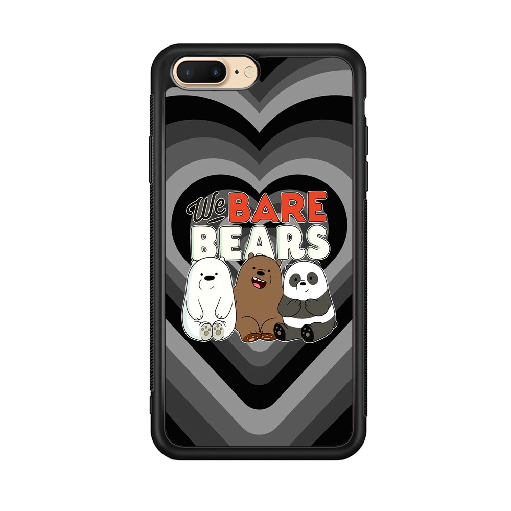 Bare Bears Loving Another iPhone 8 Plus Case