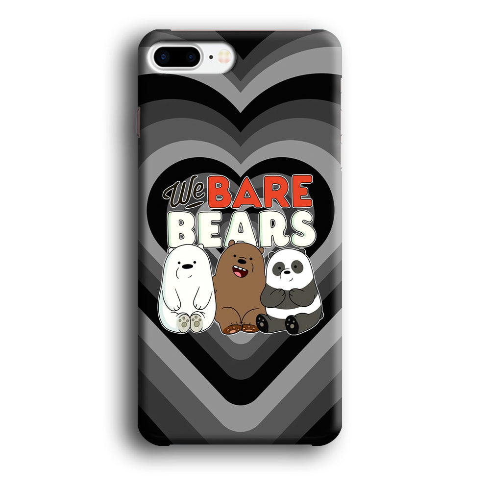 Bare Bears Loving Another iPhone 8 Plus Case