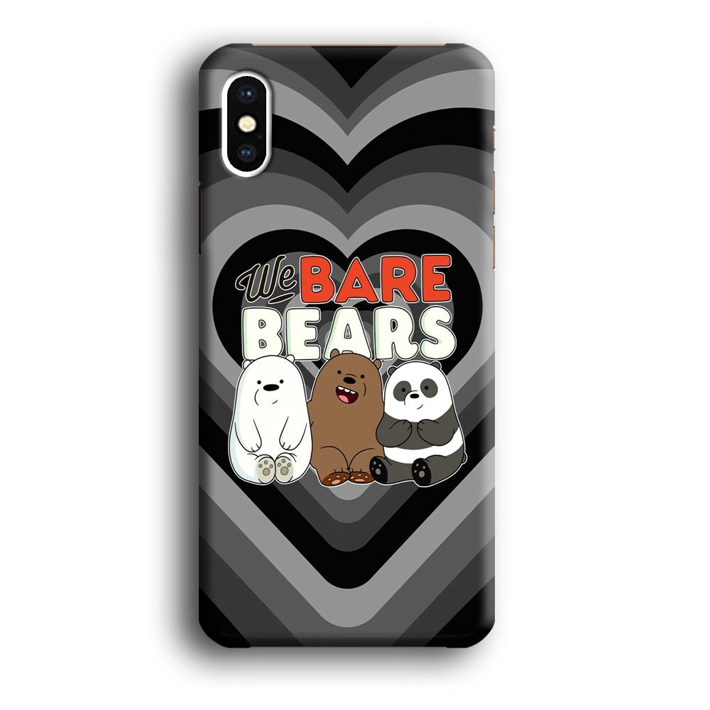 Bare Bears Loving Another iPhone XS Case