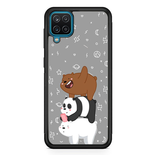 Bare Bears Night Walk Samsung Galaxy A12 Case