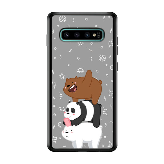 Bare Bears Night Walk Samsung Galaxy S10 Case