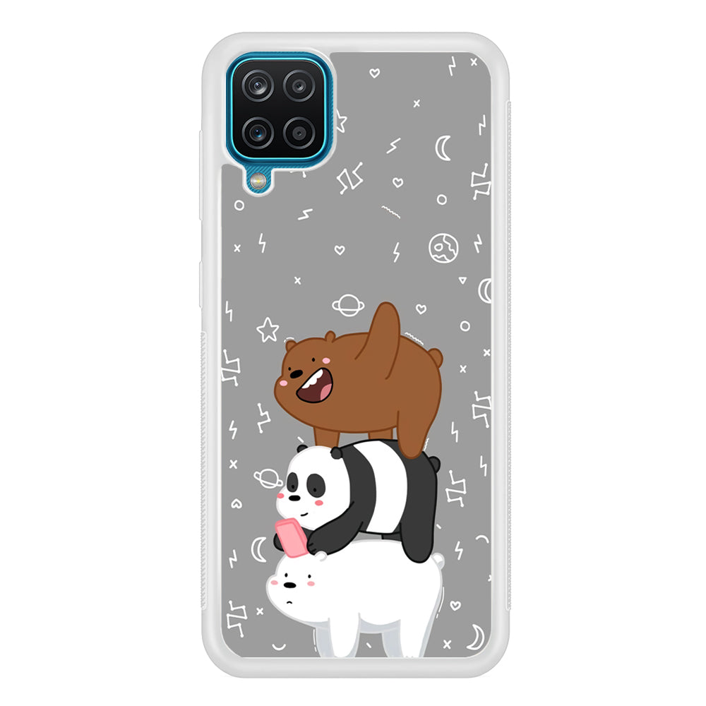 Bare Bears Night Walk Samsung Galaxy A12 Case