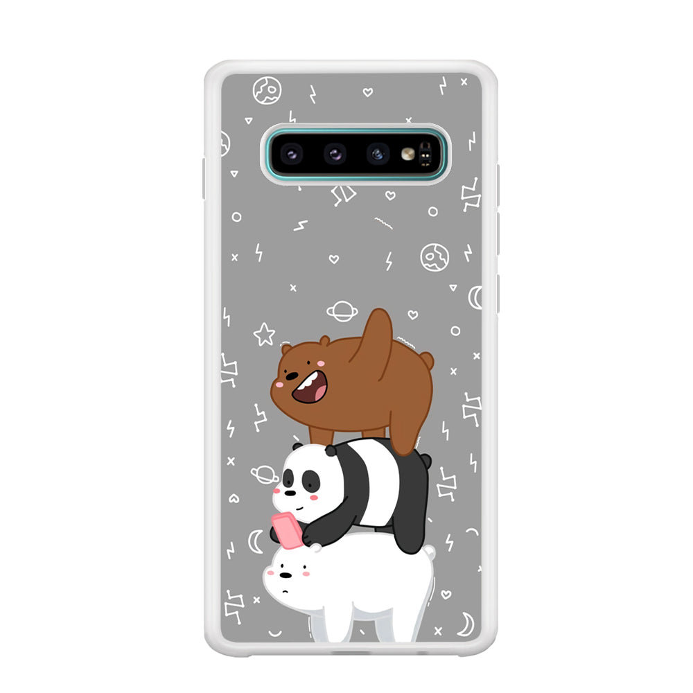 Bare Bears Night Walk Samsung Galaxy S10 Case