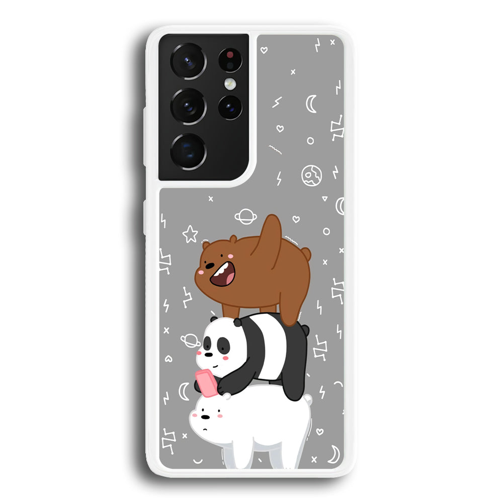 Bare Bears Night Walk Samsung Galaxy S21 Ultra Case