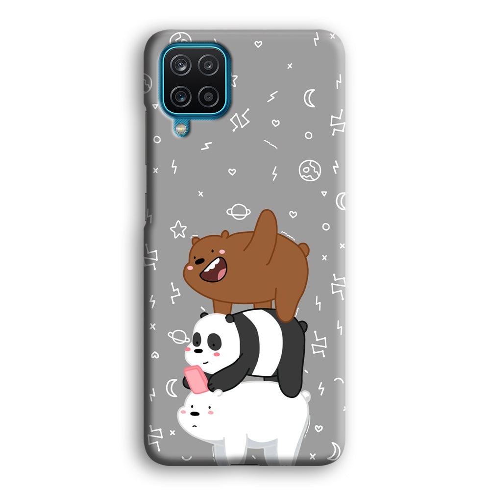 Bare Bears Night Walk Samsung Galaxy A12 Case