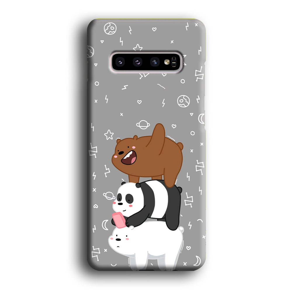 Bare Bears Night Walk Samsung Galaxy S10 Case