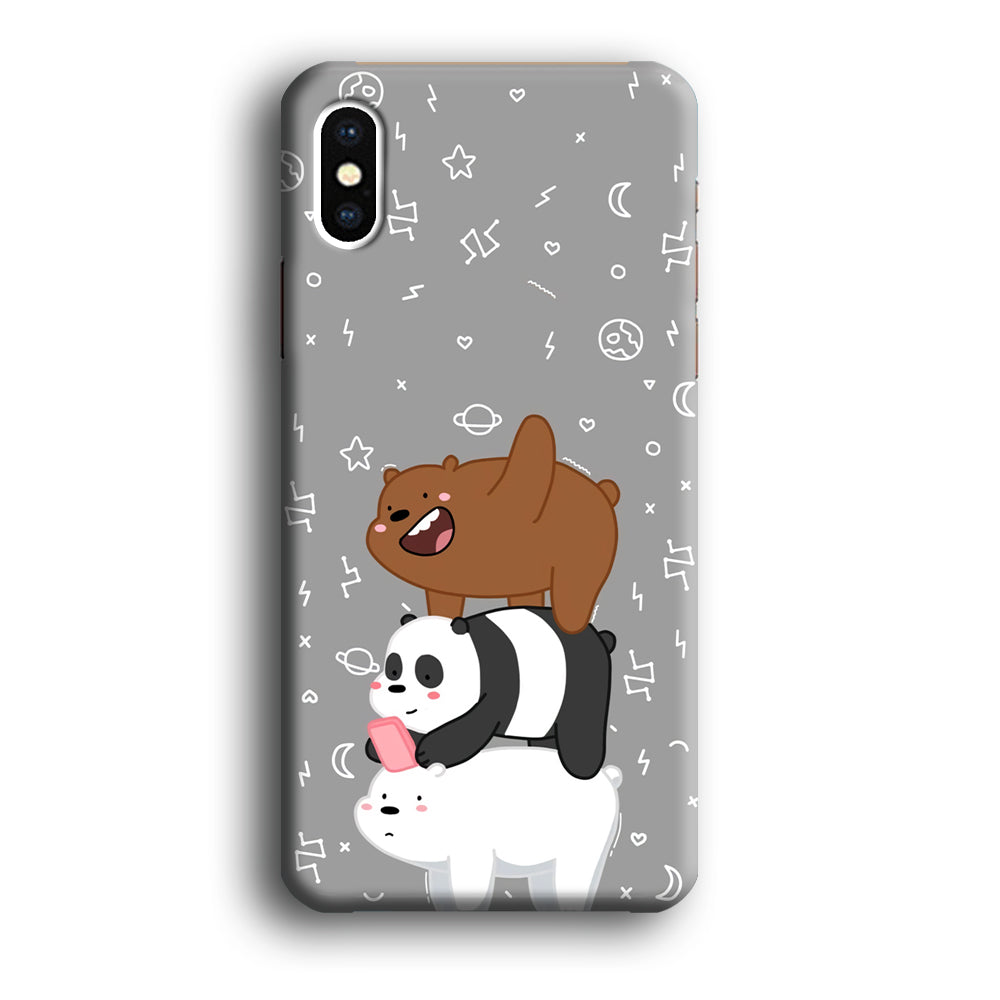 Bare Bears Night Walk iPhone X Case