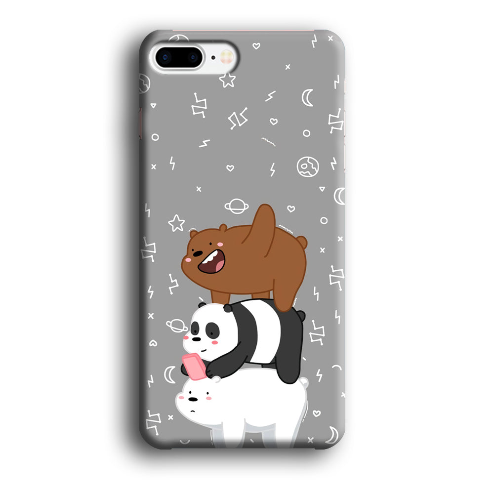 Bare Bears Night Walk iPhone 8 Plus Case