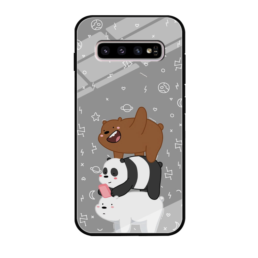 Bare Bears Night Walk Samsung Galaxy S10 Case