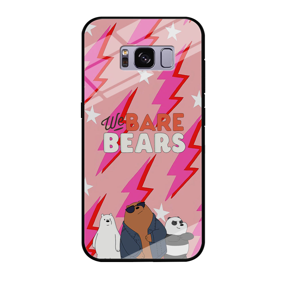 Bare Bears Shine Star Samsung Galaxy S8 Plus Case Tempered Glass Case