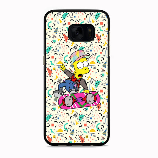 Bart Flying Board Jump Trick Samsung Galaxy S7 Edge Case