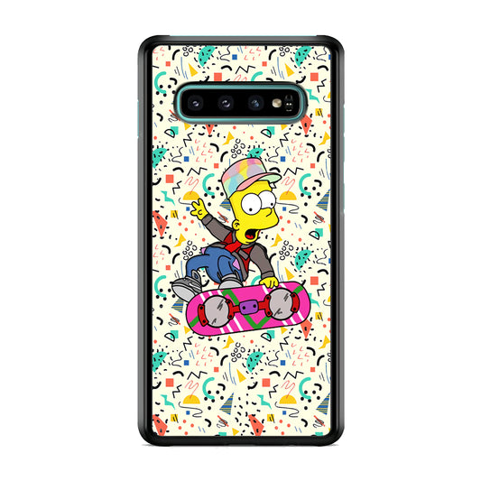 Bart Flying Board Jump Trick Samsung Galaxy S10 Case