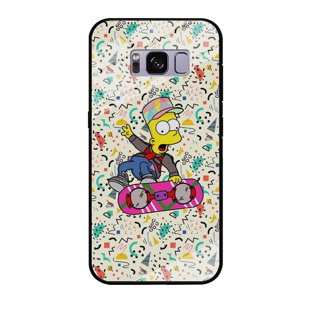 Bart Flying Board Jump Trick Samsung Galaxy S8 Plus Case Tempered Glass Case