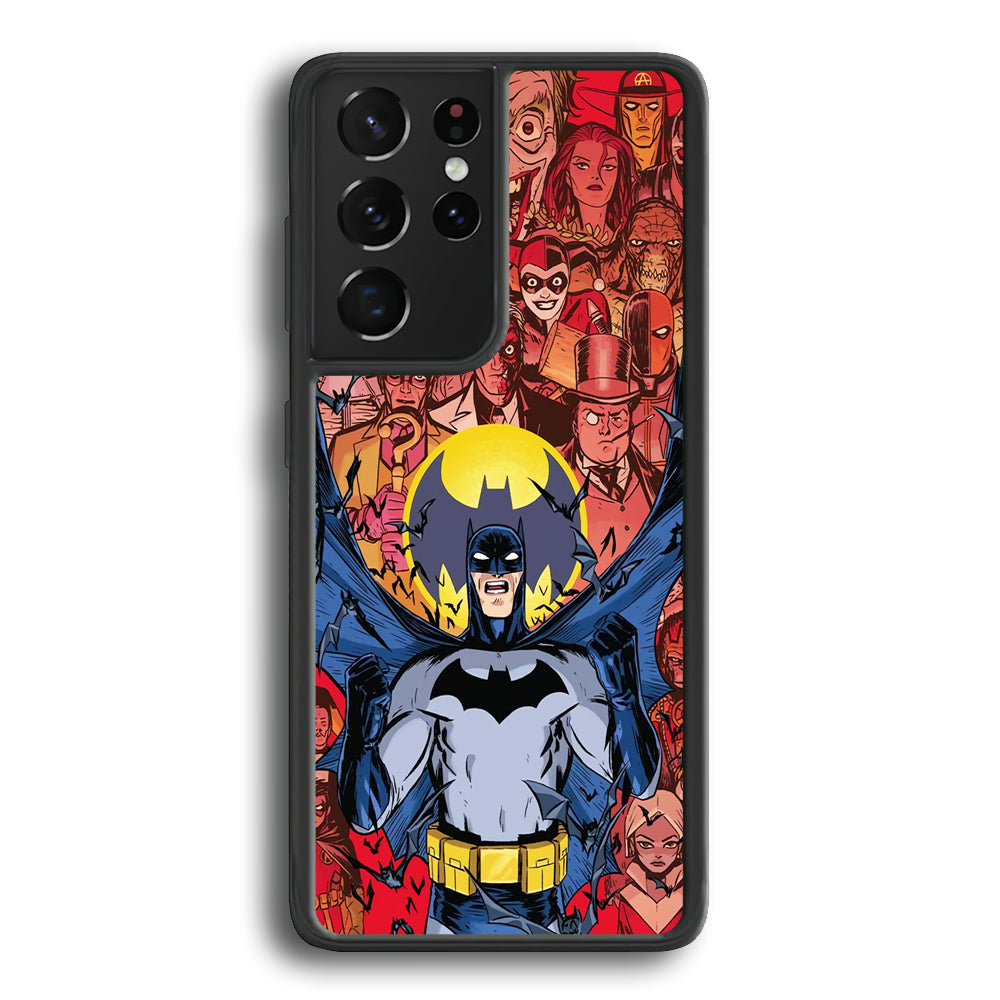 Batman Collage of Expression Samsung Galaxy S21 Ultra Case