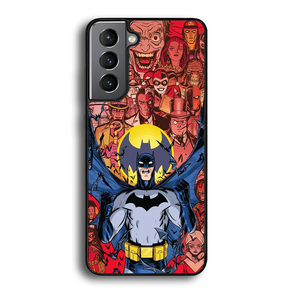 Batman Collage of Expression Samsung Galaxy S21 Plus Case - Carneyforia