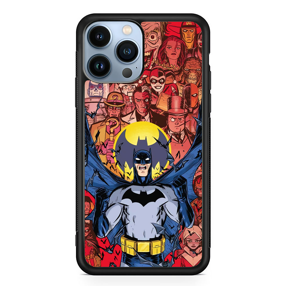 Batman Collage of Expression iPhone 13 Pro Max Case