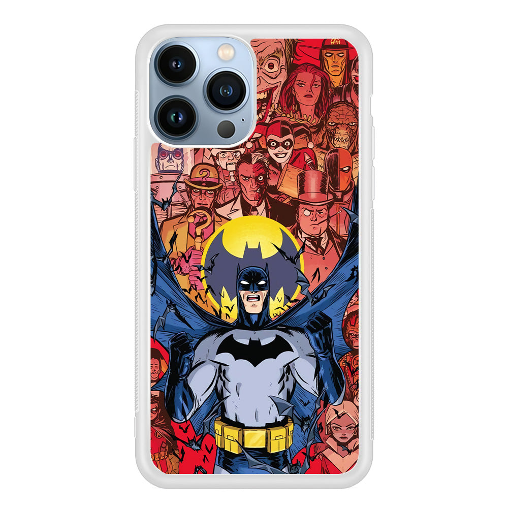 Batman Collage of Expression iPhone 13 Pro Max Case