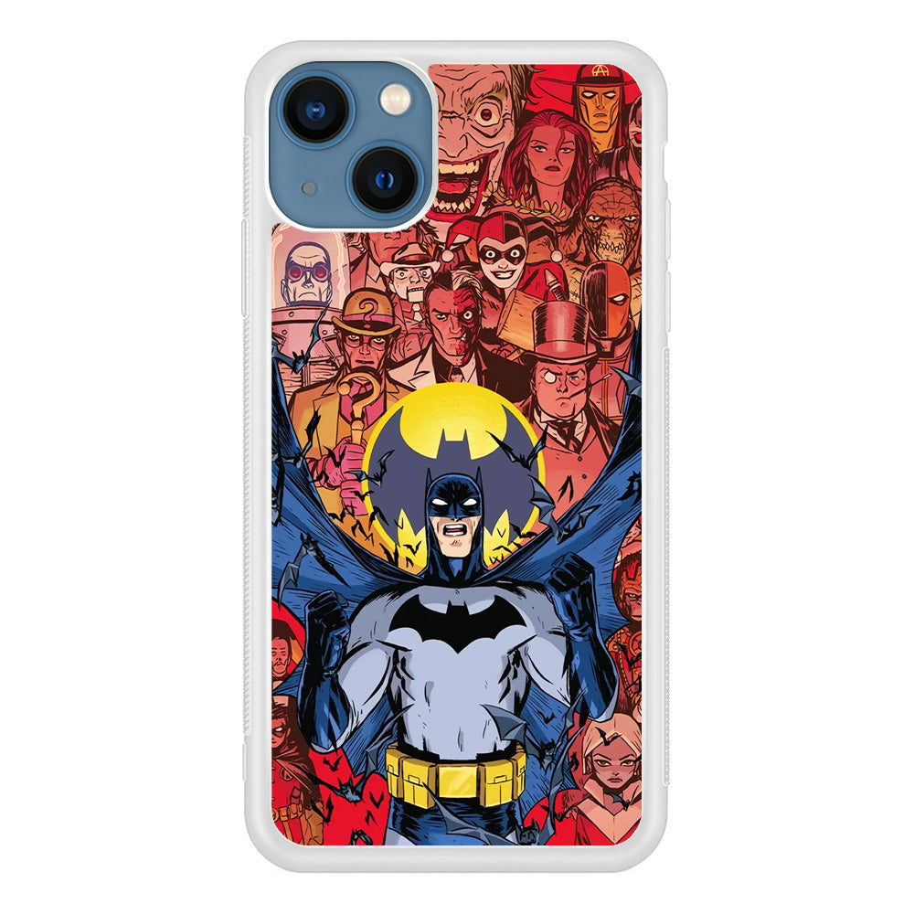 Batman Collage of Expression iPhone 13 Case