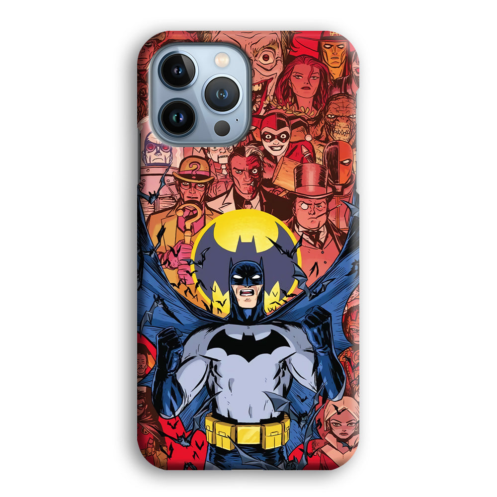 Batman Collage of Expression iPhone 13 Pro Max Case