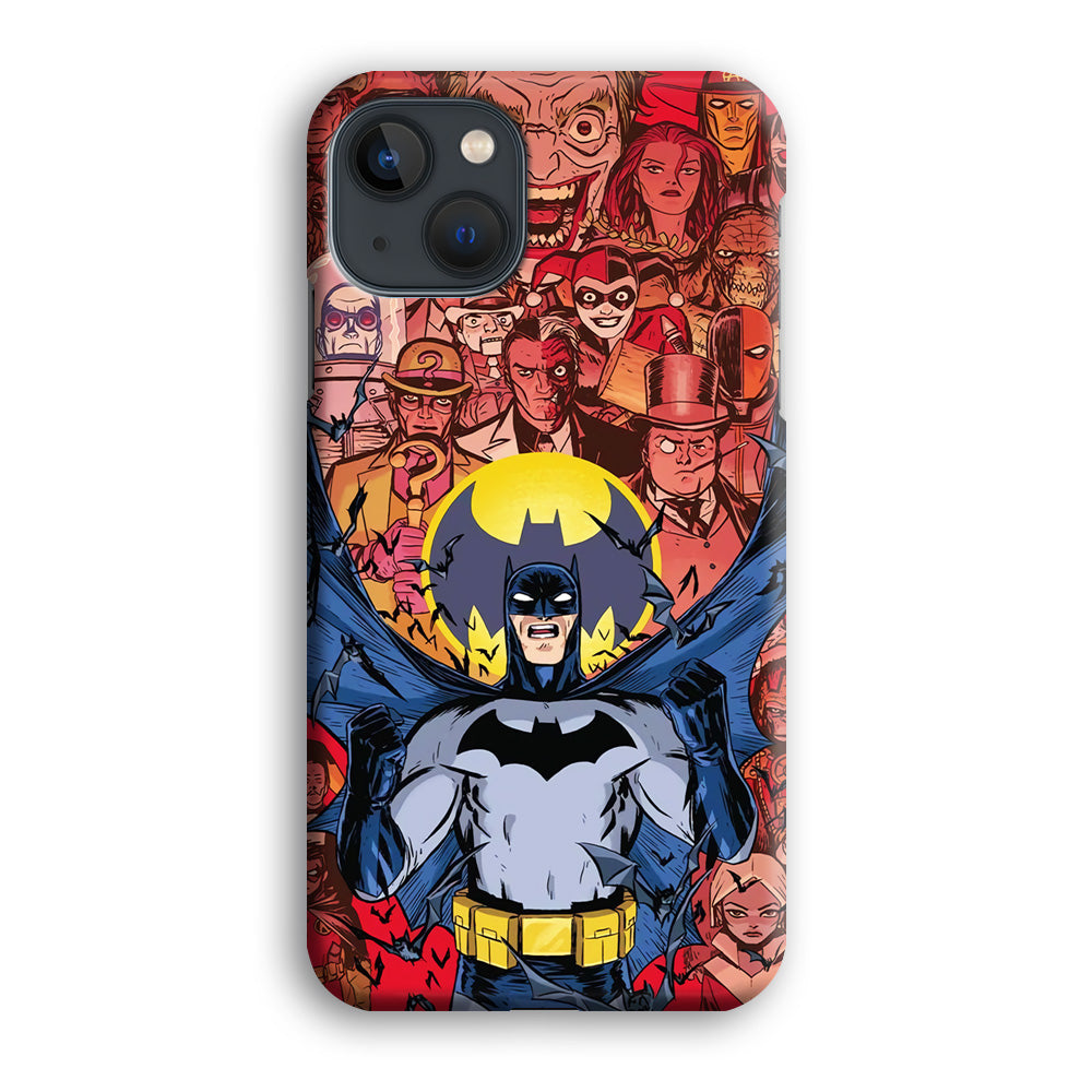 Batman Collage of Expression iPhone 13 Case