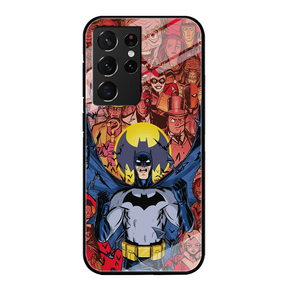 Batman Collage of Expression Samsung Galaxy S21 Ultra Case