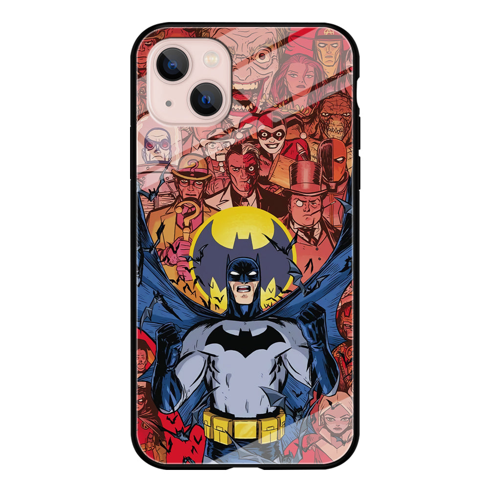 Batman Collage of Expression iPhone 13 Case