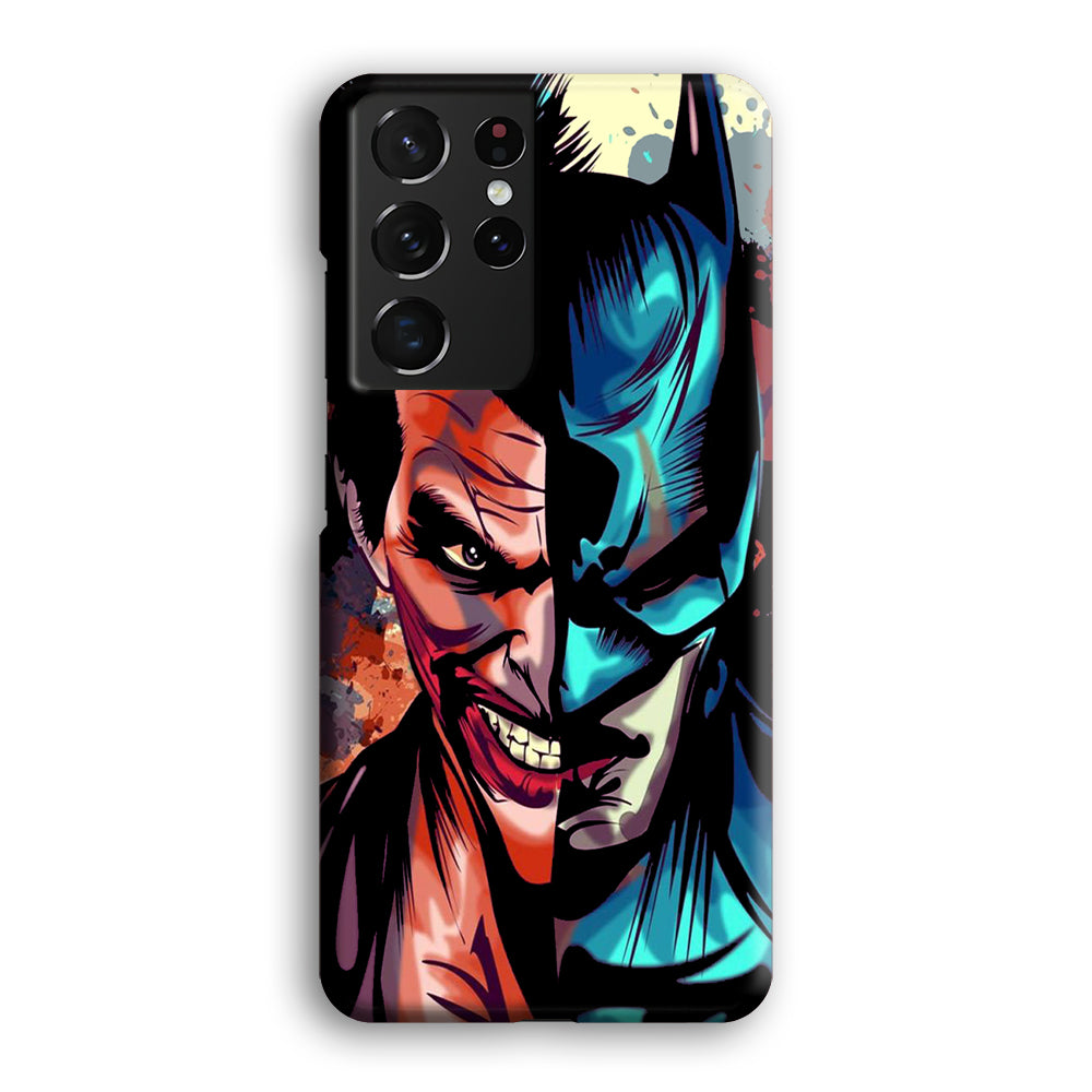 Batman Half Face Joker Samsung Galaxy S21 Ultra Case