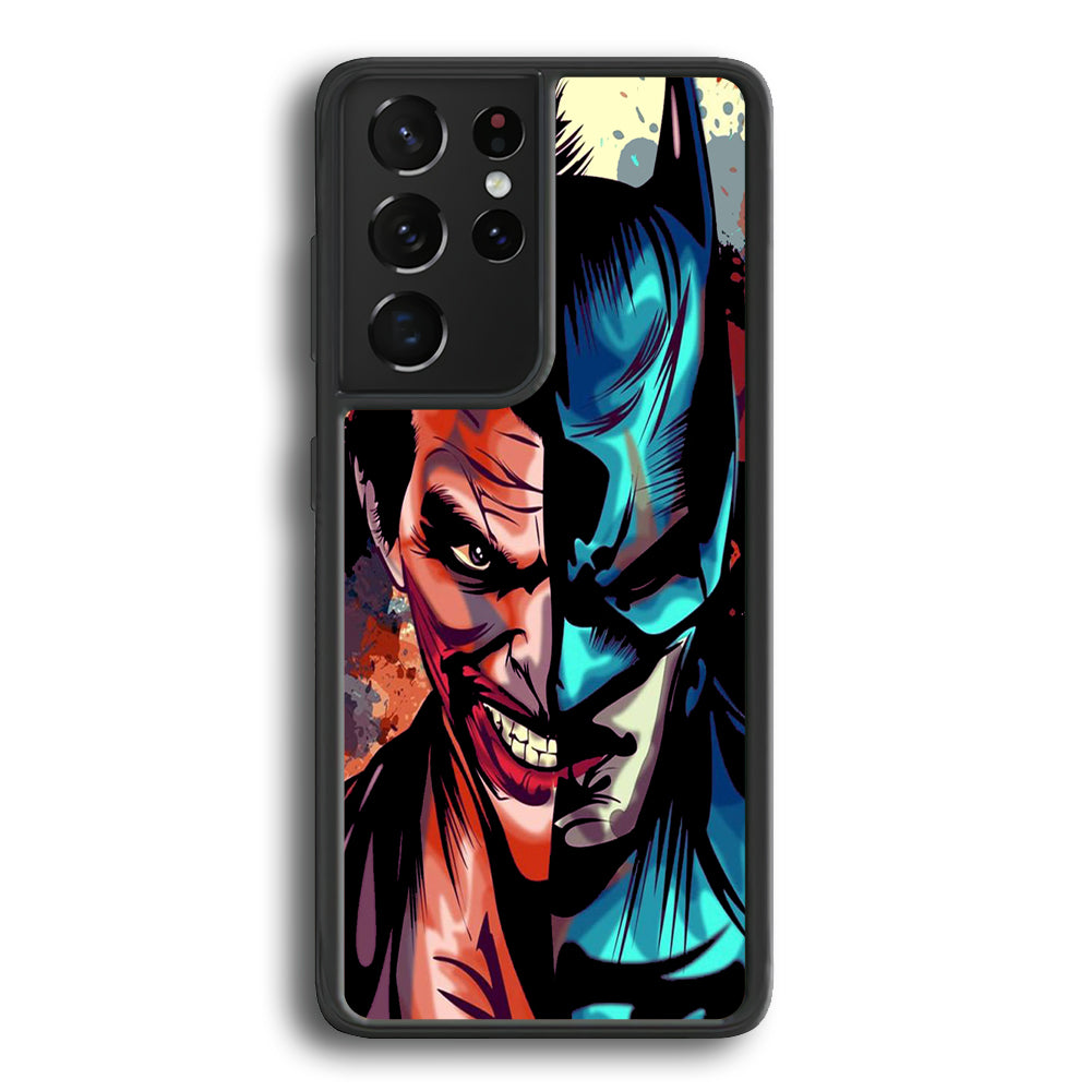 Batman Half Face Joker Samsung Galaxy S21 Ultra Case