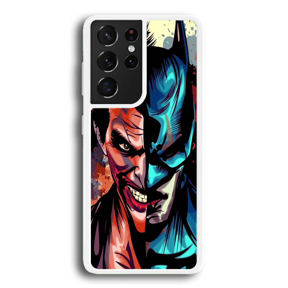 Batman Half Face Joker Samsung Galaxy S21 Ultra Case