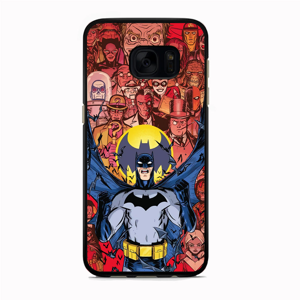 Batman Collage of Expression Samsung Galaxy S7 Edge Case