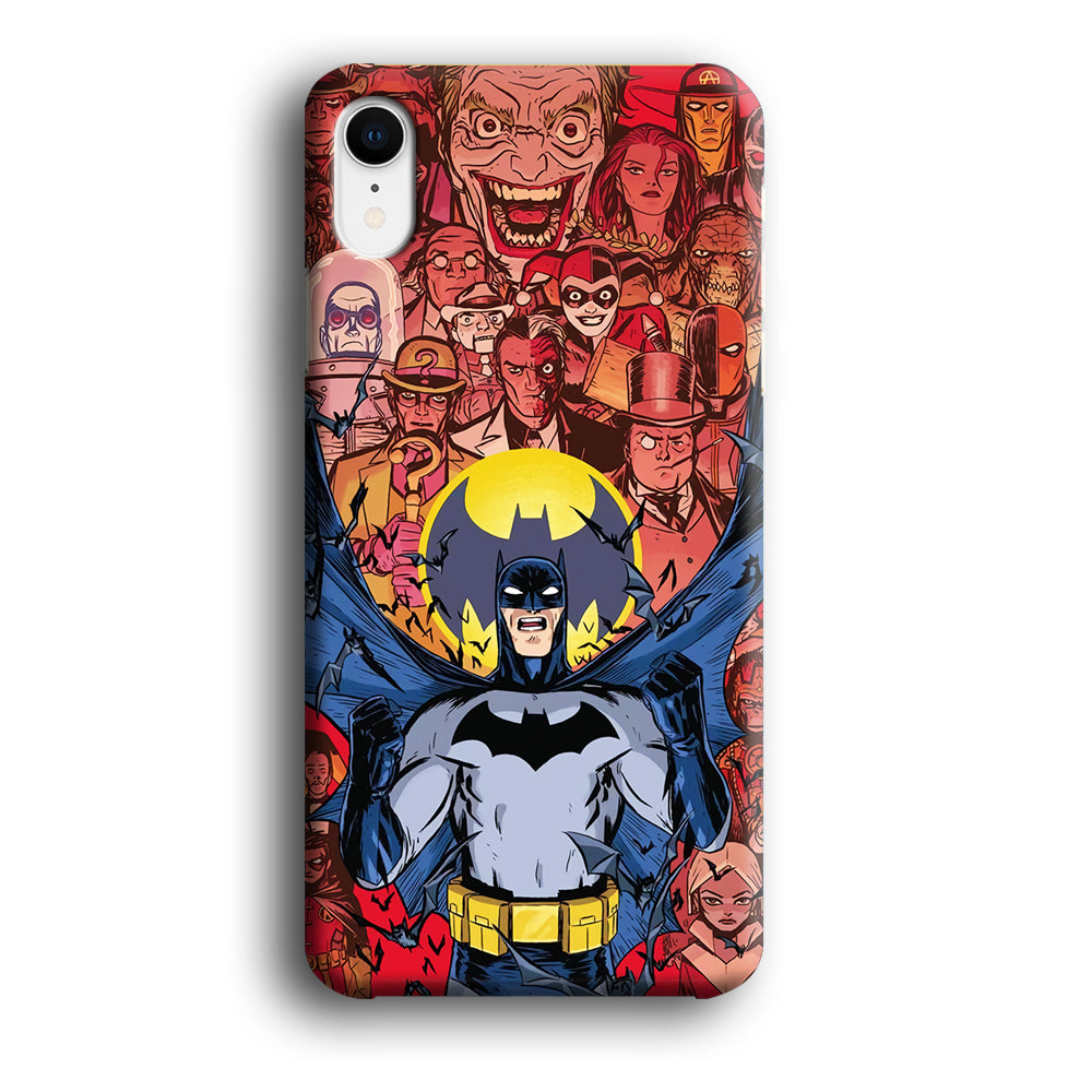 Batman Collage of Expression iPhone XR Case
