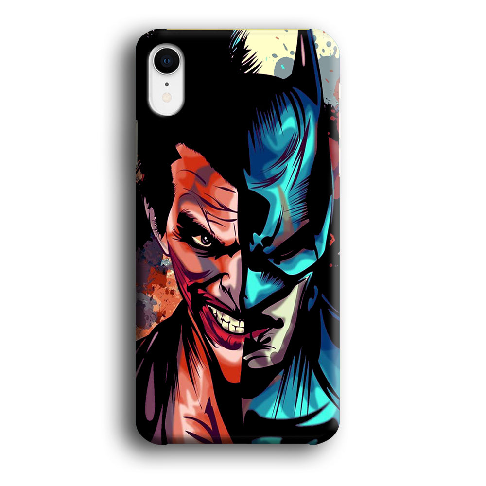 Batman Half Face Joker iPhone XR Case
