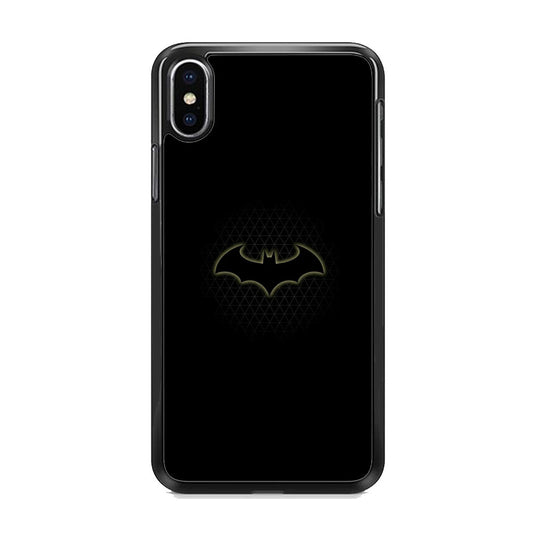 Batman Logo Simple Black iPhone XS Case