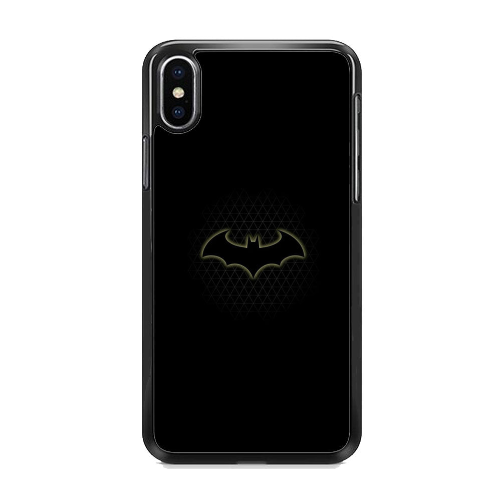 Batman Logo Simple Black iPhone X Case