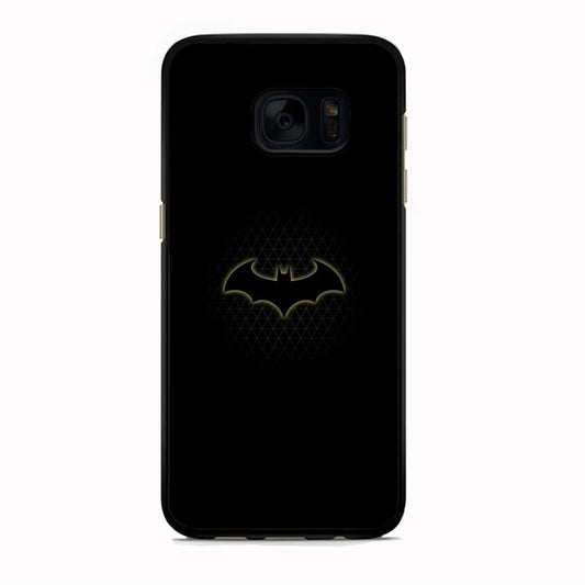 Batman Logo Simple Black Samsung Galaxy S7 Edge Case - carneyforia